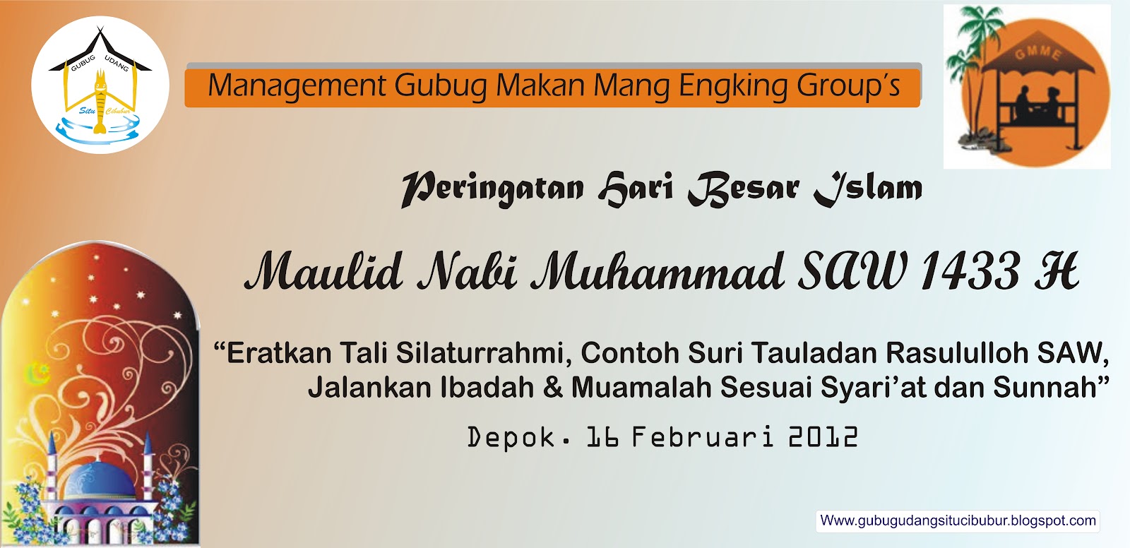 PHBI Maulid Nabi Muhammad SAW 1433 H  Gubug Udang