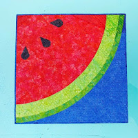 Batik watermelon quilt