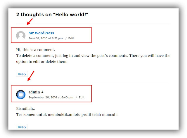 Cara Menampilkan Foto Profil di Wordpress