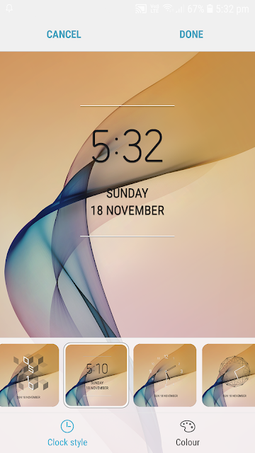 Clock style - Samsung Experience 9.5  : image