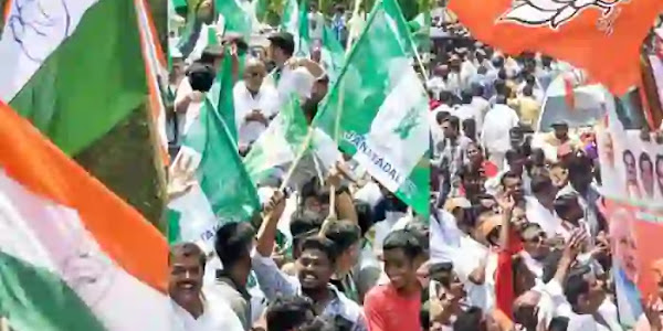 Karnataka Election | കര്‍ണാടക നിയമസഭാ തിരഞ്ഞെടുപ്പിന്റെ പരസ്യ പ്രചാരണം അവസാനിച്ചു; ആവേശം വിതറി കൊട്ടിക്കലാശം; ബുധനാഴ്ച പോളിംഗ് ബൂത്തിലേക്ക്