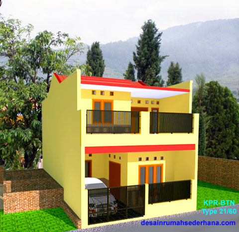 Desain Rumah Minimalis KPR-BTN Type 21/60  Desain Rumah 