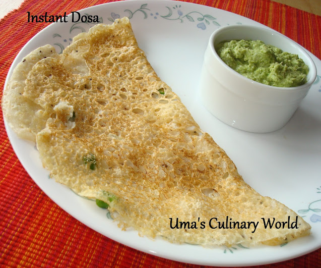 Instant Rava Maida Dosa