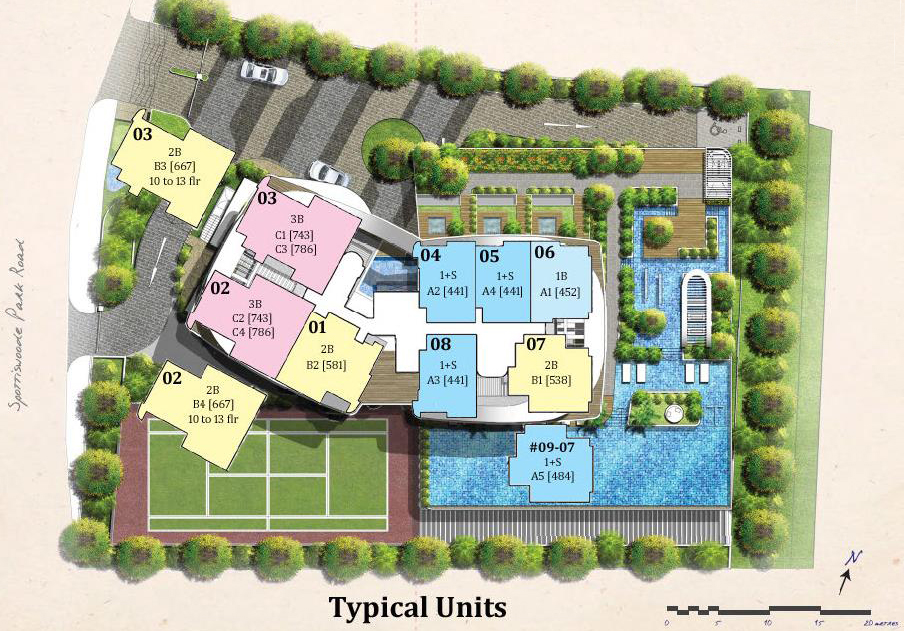 Spottiswoode Suites Site Plan