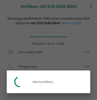 proses verifikasi nomor telepon