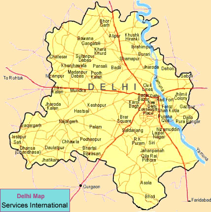 Delhi Travel Map