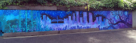 portland skyline, portland cityscape, portland artist, portland muralist, portland mural, 