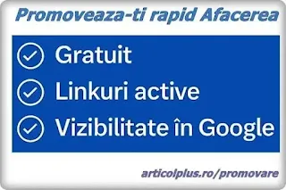 promovari de afaceri in online