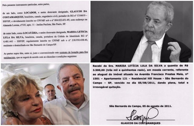 Recibos de apartamento vizinho ao de Lula são autênticos, mostra perícia