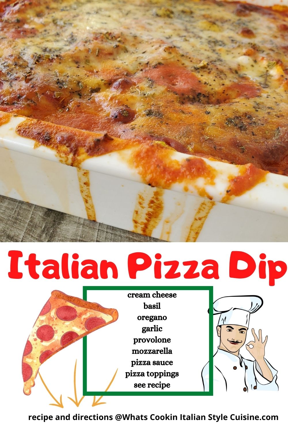 pizza baked dip pin for later