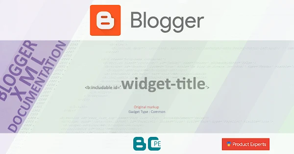 Blogger - widget-title [Common]