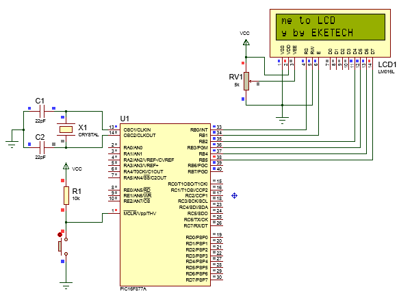 Interfacing LCD with PIC microcontroller