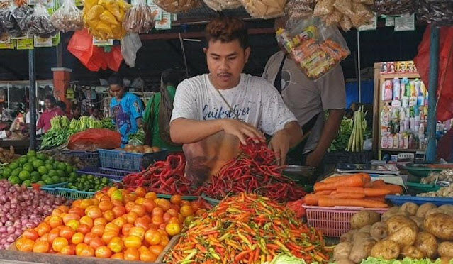 Cabai di Pasar Sentral Timika Capai Rp 75 ribu Perkilo, Tomat 50 ribu perkilo