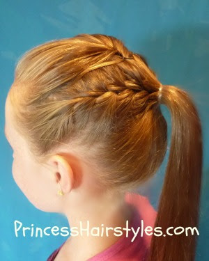 gymnastics hair styles