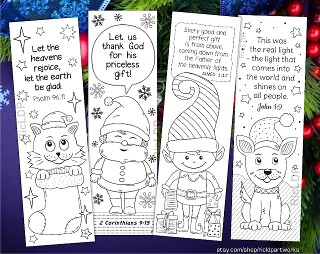 christmas coloring markers