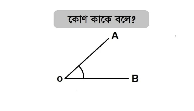 কোণ কাকে বলে