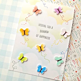 Sunny Studio Stamps: Over The Rainbow Basic Mini Shape Dies Everyday Card by Franci Vignoli