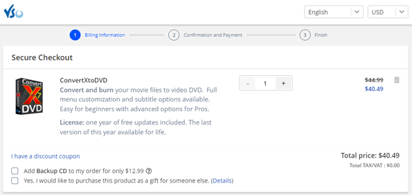 VSO ConvertXtoDVD Coupon Discount