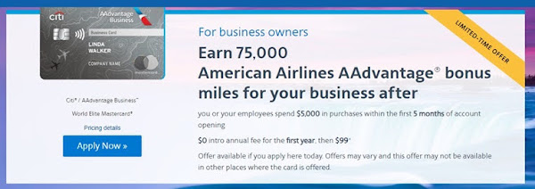 AAdvantage Business 75k