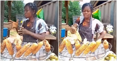 She's Not in School: Corn Seller who Scored 279 in JAMB Wows Man as She Interacts in 'Clean' English in Video