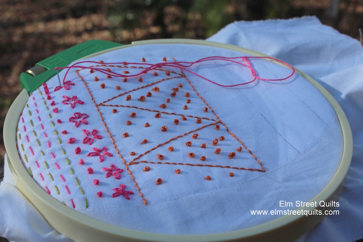Embroidery for fabric eggs