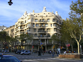 Casa Milà designed by Gaudí in Barcelona