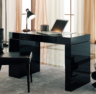 Computer Desk Pc Table Office Furniture Black Glass