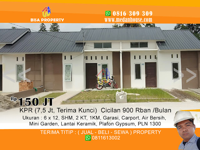 Dijual Rumah Subsidi Pemerintah Murah ("Rumah Jokowi") di Tanjung Anom / Tj Sari