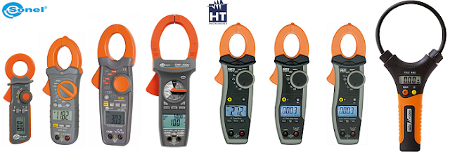 Pinzas Volt - Amperometricas de SONEL y HT Instrument de 0,200 a 3.000 Amperes