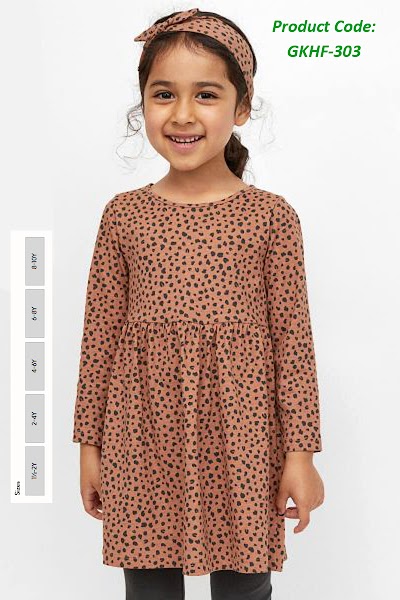 H&M 100% Cotton Girl's Frock (Floral)