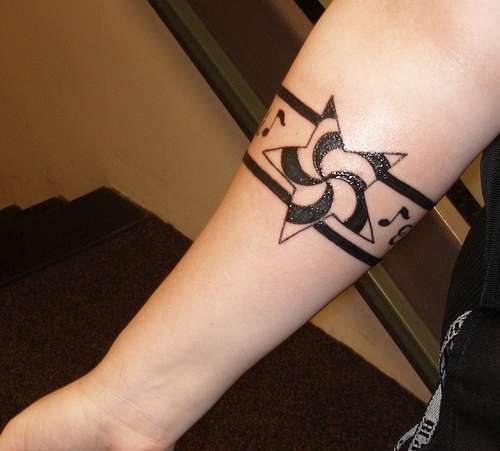 Shoulder Tribal Armband Tattoo For Men. Arm Band Tattoos Design tribal band