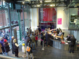 Saturday's queues to enter the LT Museum