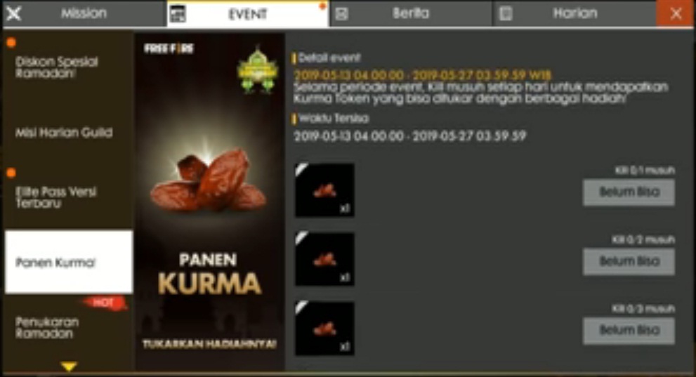 Cara Mendapatkan Ketupat di FF Free Fire di Event Panen ... - 