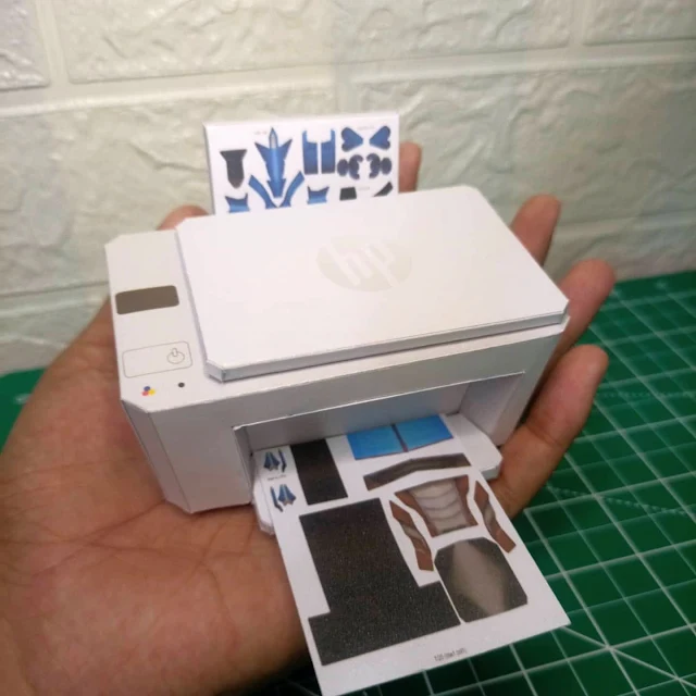 Printer HP Deskjet AIO Papercraft Model by Eiji Yu En Ji