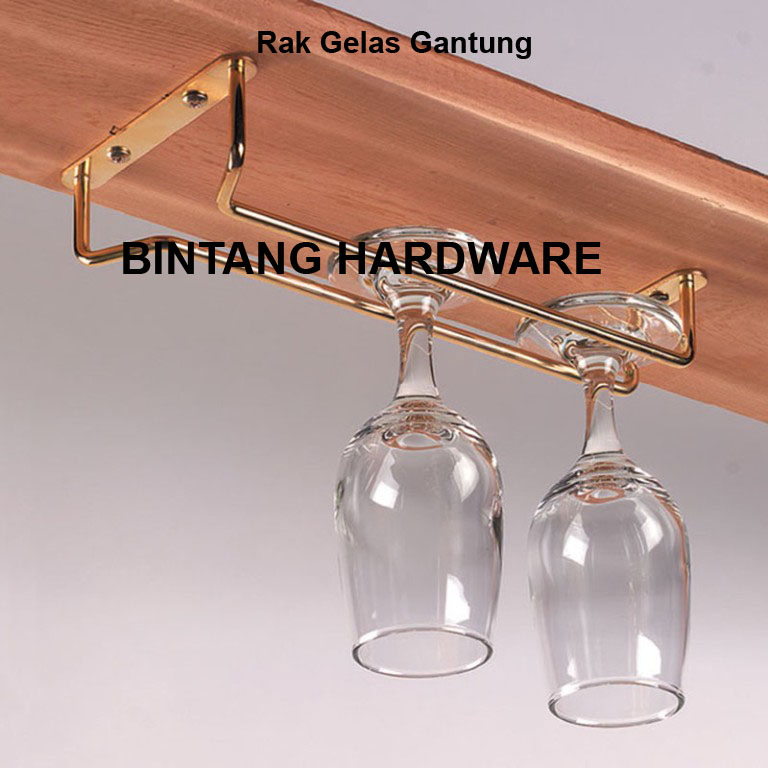  Rak  Gelas  Anggur Gantung  Bintang Hardware