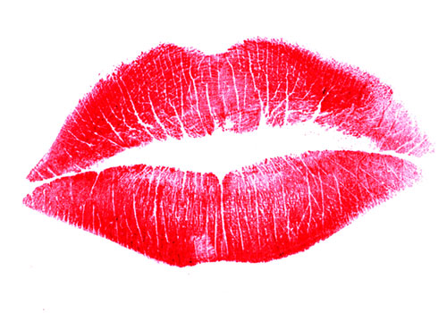 Pictures Of Lips With Lipstick. mark your lip leaves on a