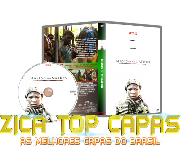 CAPA DO DVD - BEASTS OF NO NATION - LABEL - 2015