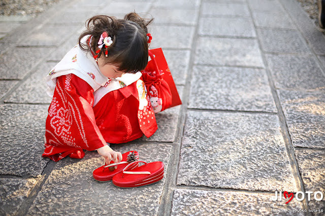 御香宮神社で七五三出張撮影