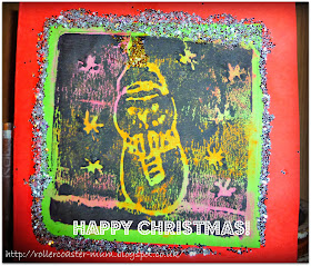 kids pop art Christmas card