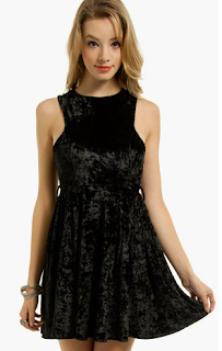 Madeline Velvet Dress BLACK