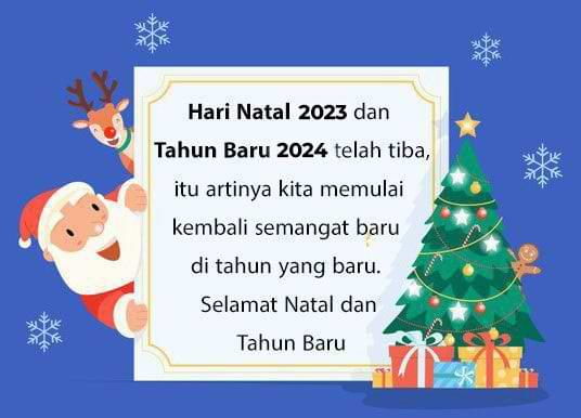 kartu ucapan selamat natal 2023 merry christmas