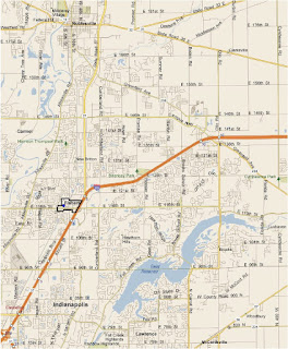 Map-Indianapolis, IN-Fishers City
