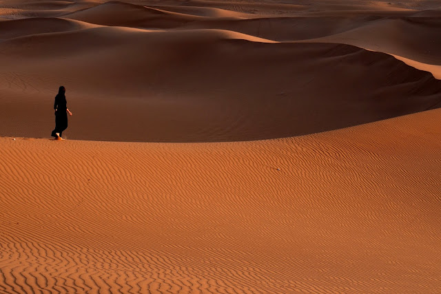 Dunas de Erg Chegaga. Marruecos. Desierto del Sahara.