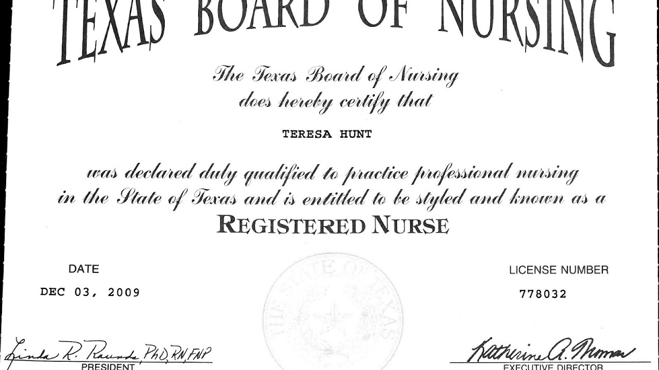 How To Become A Registered Nurse In Texas