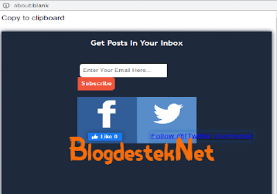 Blogger İçin E-Posta Aboneliği Widget'ı Nasıl Eklenir