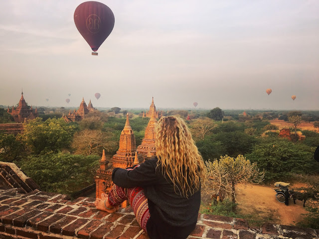 Carly enjoying a mesmerizing view