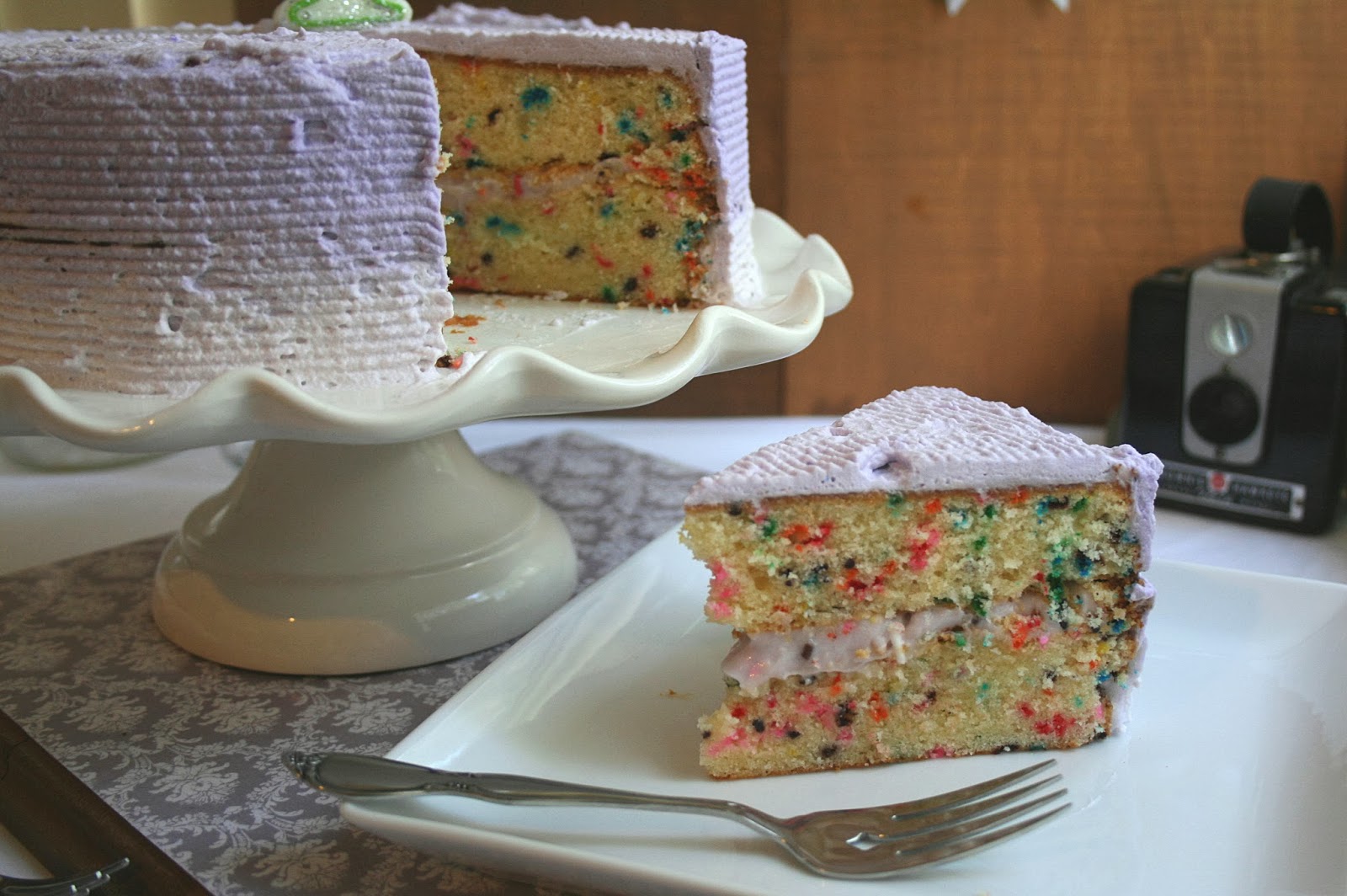 Funfetti Cake with Ombre Frosting