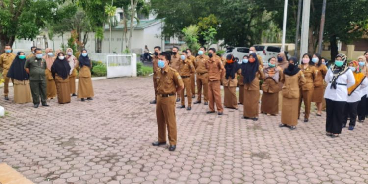 Pasca Libur Lebaran Idul Fitri 1442 H,  Kadis Kominfo Asahan Pimpin Apel Pagi Tutin Perdana