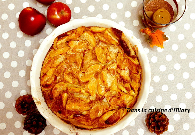 Clafoutis aux pommes et à la cannelle - Dans la cuisine d'Hilary