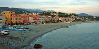 Celle Ligure's sandy beach has helped make it a popular destination for visitors to Liguria